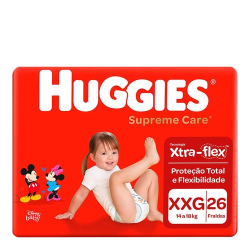 Fralda Descartável Huggies Supreme Care Masculina XXG 26 Unidades Fralda Descartável Huggies Supreme Care Masculina XXG 26 Unidades