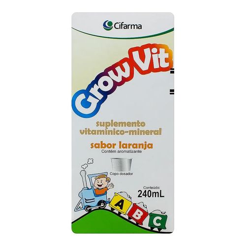 Grow Vit Infantil Cifarma Sabor Laranja 240ml