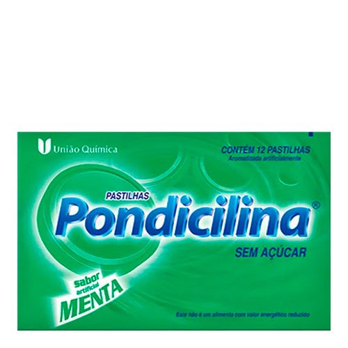 Pondicilina Menta 12 Pastilhas Pondicilina Menta 12 Pastilhas