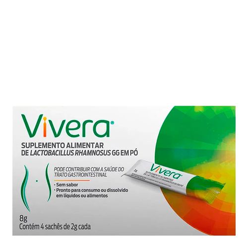 Probiótico Vivera 4 Sachês de 2g Probiótico Vivera 4 Sachês de 2g