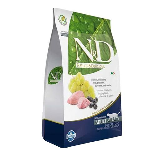 Ração Farmina N&D Adult Gatos Cordeiro & Blueberry Ração Farmina N&D Adult Gatos Cordeiro & Blueberry