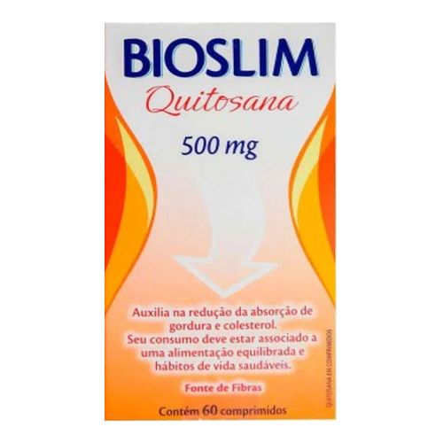 Bioslim Quitosana 500mg Herbarium - 60 Comprimidos Bioslim Quitosana 500mg Herbarium - 60 Comprimidos