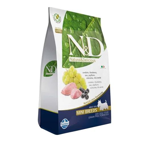 Ração Farmina N&D Adulto Raças Pequenas Cordeiro e Blueberry Ração Farmina N&D Adulto Raças Pequenas Cordeiro e Blueberry