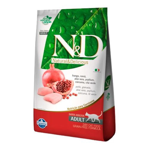 Ração ND Farmina Grain Free Frango para Gatos Adultos Ração ND Farmina Grain Free Frango para Gatos Adultos