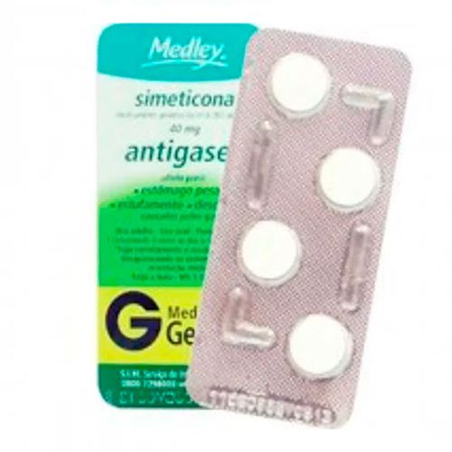 Simeticona 40mg Genérico Medley 4 Comprimidos