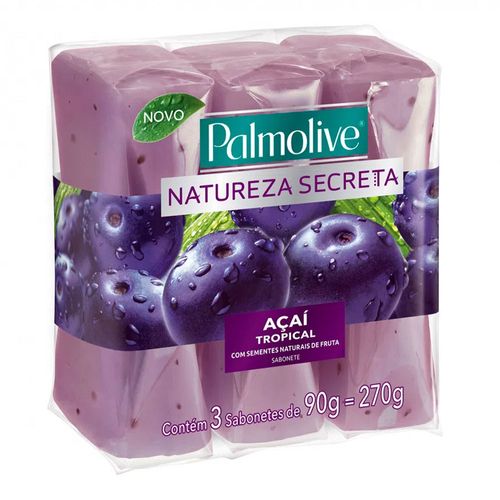 Sabonete Palmolive Natureza Secreta Açaí Tropical 90g 3 Unidades Sabonete Palmolive Natureza Secreta Açaí Tropical 90g 3 Unidades
