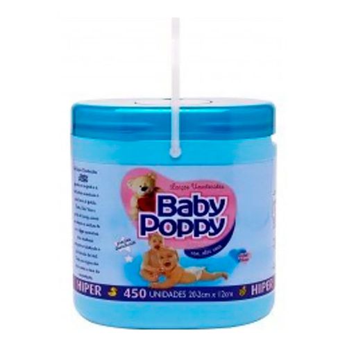 Lenços Umedecidos Hiper Baby Poppy Azul C/450 Unidades Lenços Umedecidos Hiper Baby Poppy Azul C/450 Unidades