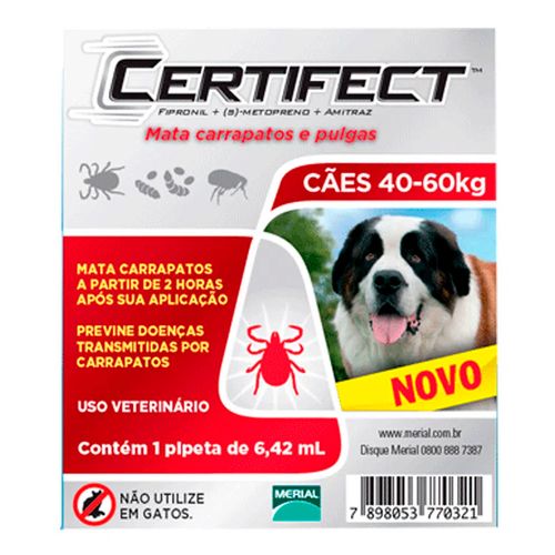 CERTIFECT XL- para cães de 40 até 60kg CERTIFECT XL- para cães de 40 até 60kg