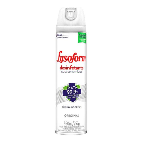 Desinfetante Lysoform Spray Original 360ml