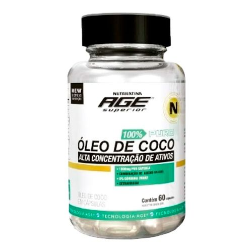 Óleo de Coco Age Nutrilatina 60 Cápsulas Óleo de Coco Age Nutrilatina 60 Cápsulas