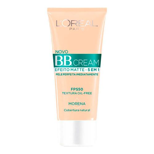 Base BB Cream L'Oréal Paris Efeito Matte Cor Escura FPS50 30ml Base BB Cream L'Oréal Paris Efeito Matte Cor Escura FPS50 30ml