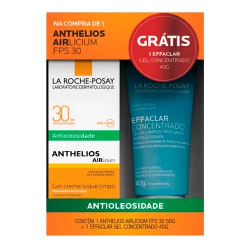 Kit Protetor Solar La Roche Posay Anthelios Airlicium Fps 30 + Solução Miscelar 50ml Kit Protetor Solar La Roche Posay Anthelios Airlicium Fps 30 + Solução Miscelar 50ml