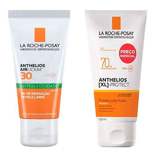 Kit Protetor Solar La Roche-Posay FPS30 Anthelios Airlicium 50g + XL-Protect 120ml