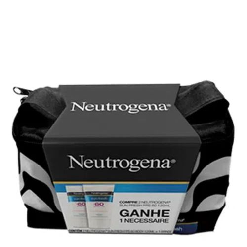 Kit Protetor Solar Neutrogena Sun Fresh FPS 60 120ml 2 Unidades Grátis Necessaire Exclusiva Kit Protetor Solar Neutrogena Sun Fresh FPS 60 120ml 2 Unidades Grátis Necessaire Exclusiva