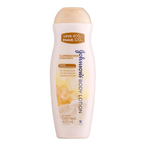 Loção Hidratante Corporal Johnson’s Body Lotion Iluminadora 400ml Loção Hidratante Corporal Johnson’s Body Lotion Iluminadora 400ml