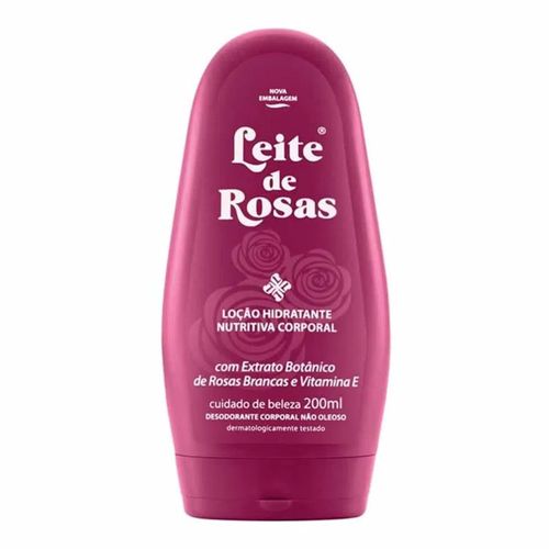 Loção Hidratante Corporal Leite de Rosas 200ml Loção Hidratante Corporal Leite de Rosas 200ml