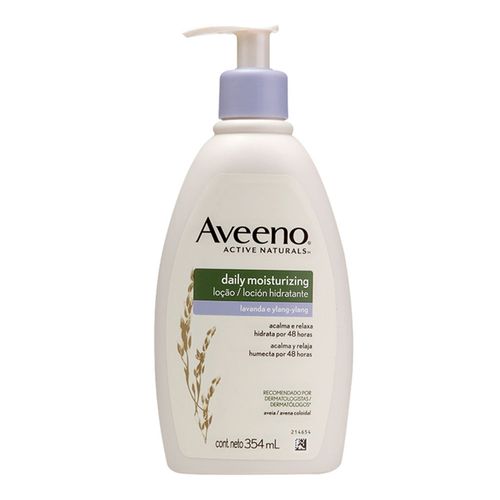 Loção Hidratante Daily Moisturizing Aveeno Lavanda e Ylang-Ylang 354ml Loção Hidratante Daily Moisturizing Aveeno Lavanda e Ylang-Ylang 354ml