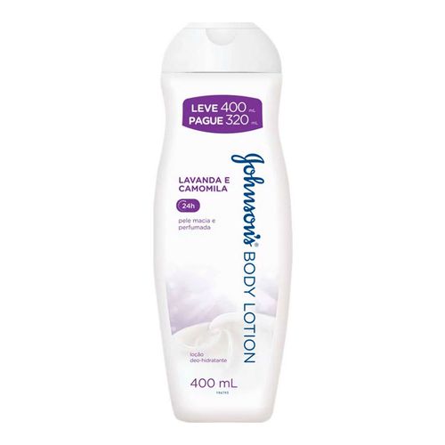 Loção Hidratante Johnson's Body Lotion Lavanda e Camomila 400ml Loção Hidratante Johnson's Body Lotion Lavanda e Camomila 400ml