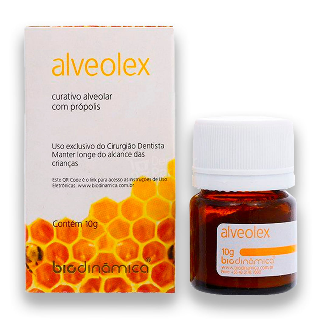 Brazil product data sample: Curativo Alveolar Alveolex 10g - Biodinâmica