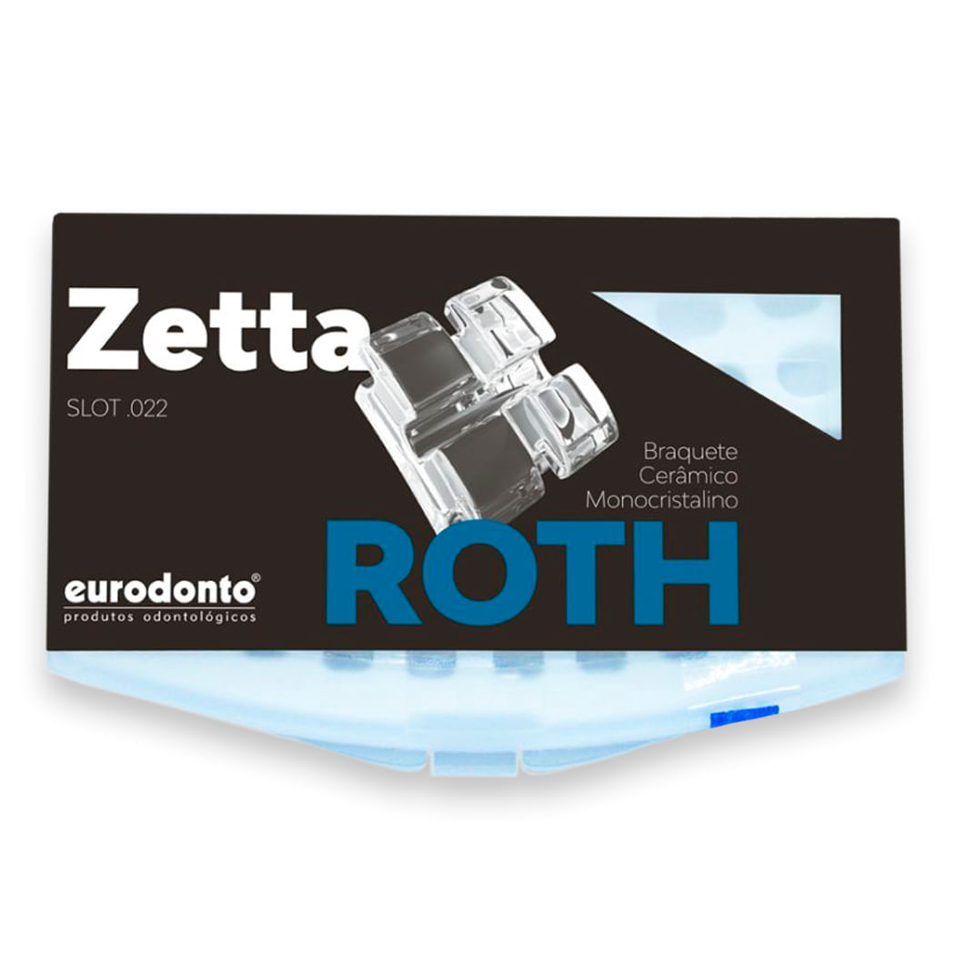 Brazil product data sample: Bráquete Safira Zetta Monocristalino Roth - Eurodonto