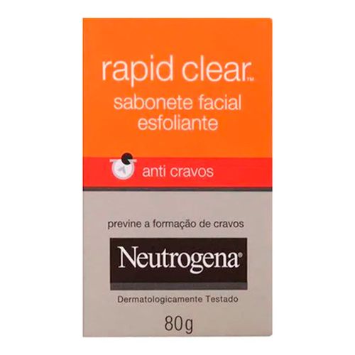 Sabonete Esfoliante Facial Neutrogena Rapid Clear - 80g Sabonete Esfoliante Facial Neutrogena Rapid Clear - 80g