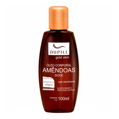 Óleo Corporal Nupill Gold Skin Amêndoas Doce 100ml Óleo Corporal Nupill Gold Skin Amêndoas Doce 100ml