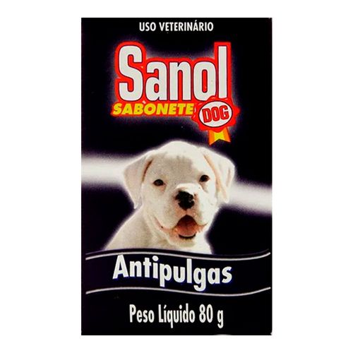 SANOL SABONETE ANTIPULGAS - 80g SANOL SABONETE ANTIPULGAS - 80g