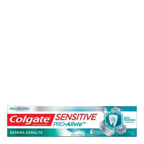 Creme Dental Colgate Sensitive Pro-Alívio Repara Esmalte 50g Creme Dental Colgate Sensitive Pro-Alívio Repara Esmalte 50g