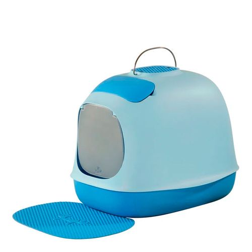 Banheiro Fechado para Gato United Pets - Azul Banheiro Fechado para Gato United Pets - Azul