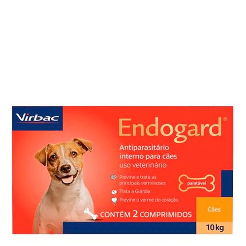 ENDOGARD - para cães até 10kg cx com 2 comprimidos