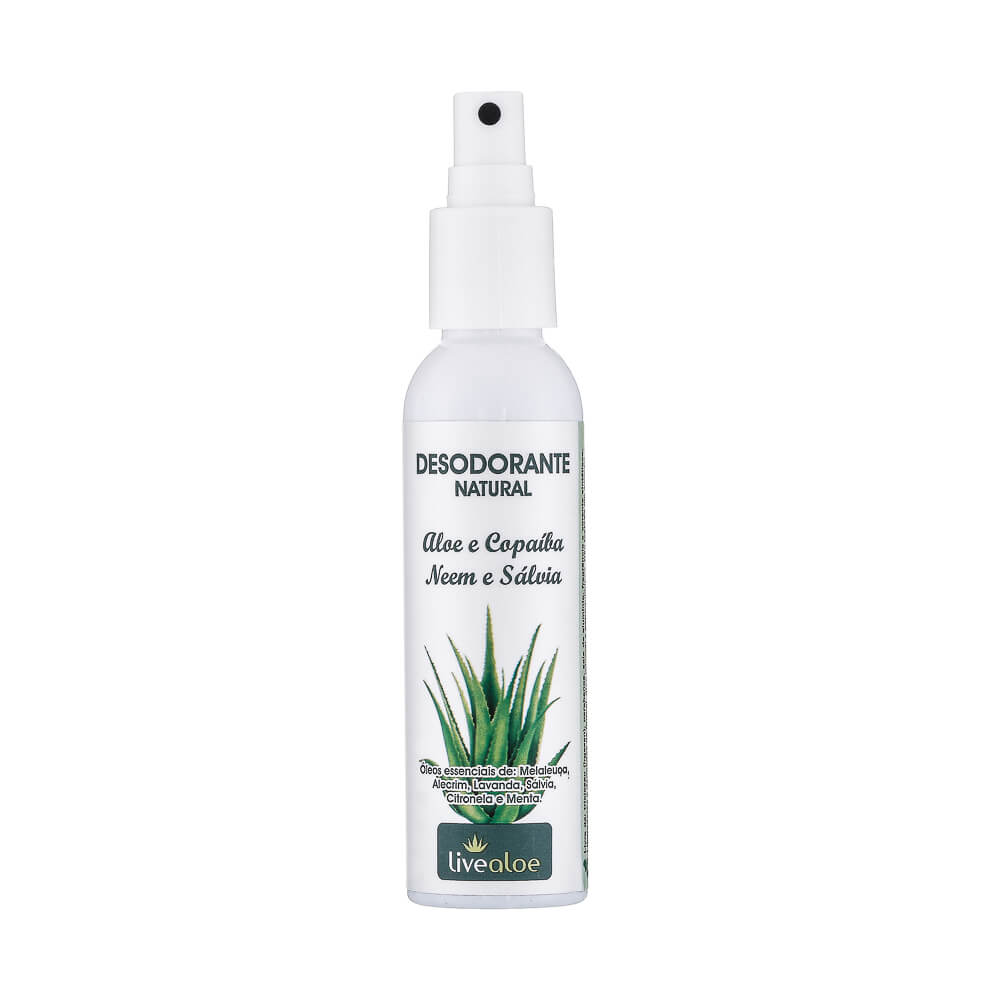 Desodorante Natural de Aloe e Copaíba 120ml – Livealoe - Drogarias