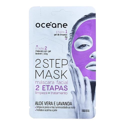 Máscara Facial Océane Duas Etapas Aloe Vera e Lavanda 1 Unidade Máscara Facial Océane Duas Etapas Aloe Vera e Lavanda 1 Unidade