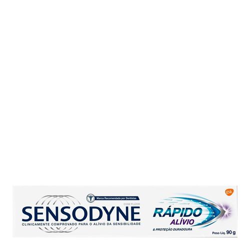 Creme Dental Sensodyne Rápido Alívio 66g Creme Dental Sensodyne Rápido Alívio 66g