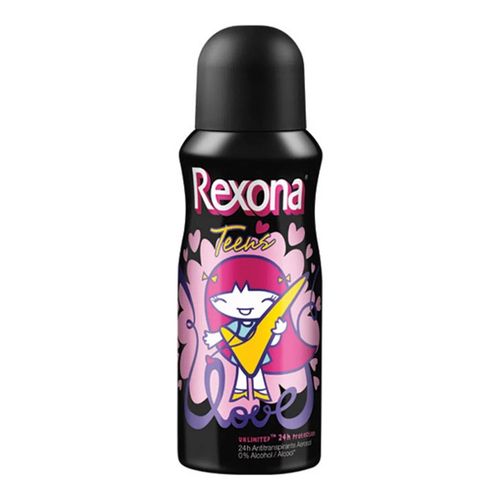 Desodorante Aerosol Rexona Teens Love 64g Desodorante Aerosol Rexona Teens Love 64g