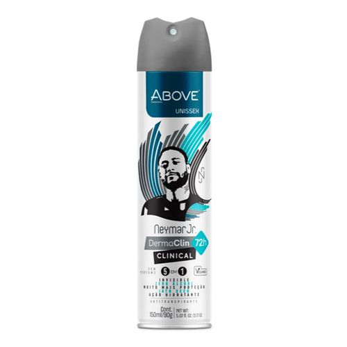 Desodorante Aerosol Sem Perfume Above Clinical Neymar Júnior 150ml Desodorante Aerosol Sem Perfume Above Clinical Neymar Júnior 150ml