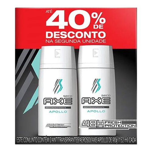 Desodorante Axe Aerosol Apollo 90g 2 Unidades Desodorante Axe Aerosol Apollo 90g 2 Unidades