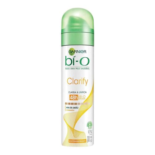 Desodorante Bi-O Aerosol Clarify Feminino - 150ml Desodorante Bi-O Aerosol Clarify Feminino - 150ml
