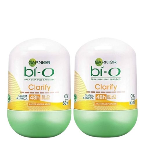 Desodorante Bí-O Roll On Feminino Clarify 50ml 2 Unidades Desodorante Bí-O Roll On Feminino Clarify 50ml 2 Unidades