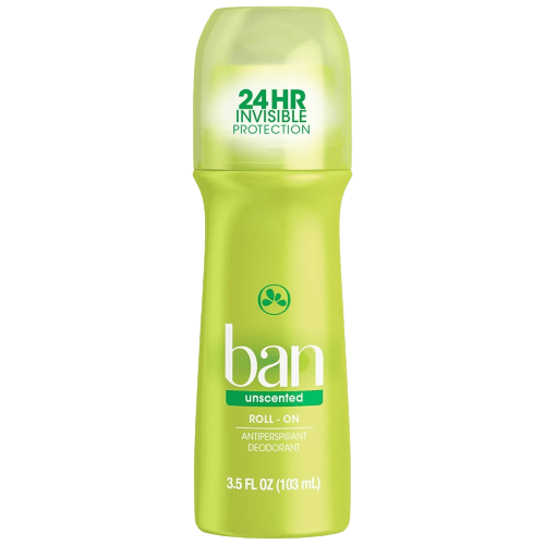 Ban Deo Original Roll-On Unscented Sem Perfume Verde 3,50/103ml
