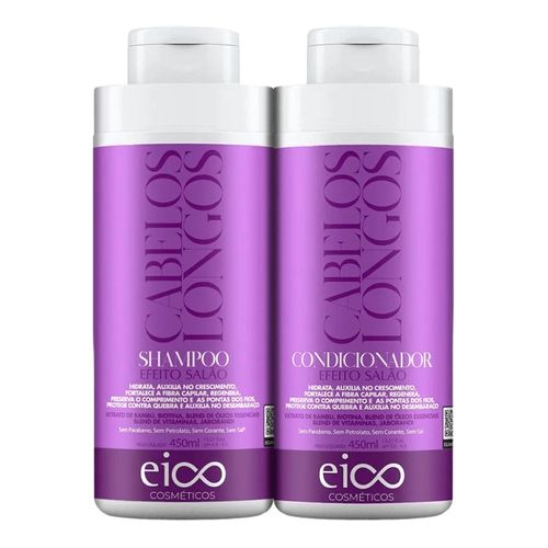 Kit Shampoo Eico Cabelos Longos 450ml + Condicionador 450ml Kit Shampoo Eico Cabelos Longos 450ml + Condicionador 450ml