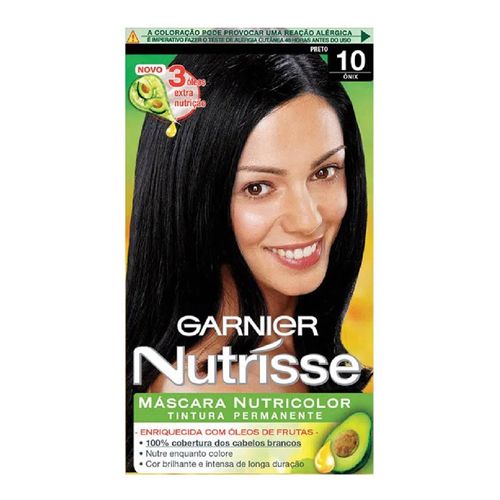 Tintura Garnier Nutrisse 10 Ônix 2 Unidades Tintura Garnier Nutrisse 10 Ônix 2 Unidades