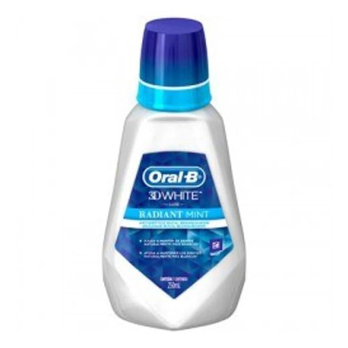 Enxaguante Bucal Oral-B 3D White Antitártaro 250ml Enxaguante Bucal Oral-B 3D White Antitártaro 250ml