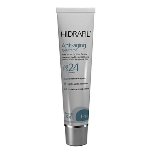 Gel Creme Facial Hidrafil Anti-Aging FPS 24 30g Gel Creme Facial Hidrafil Anti-Aging FPS 24 30g