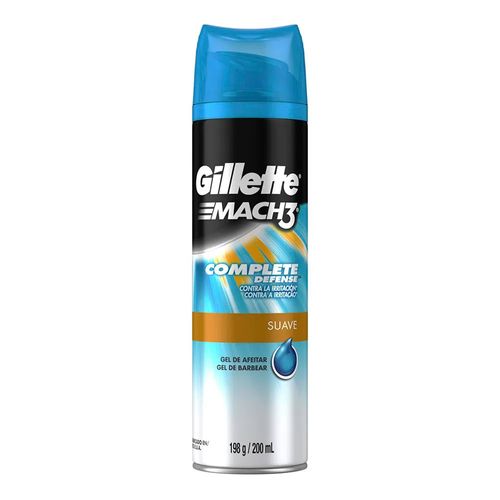 Gel de Barbear Gillette Mach 3 Complete Defense 198g Gel de Barbear Gillette Mach 3 Complete Defense 198g