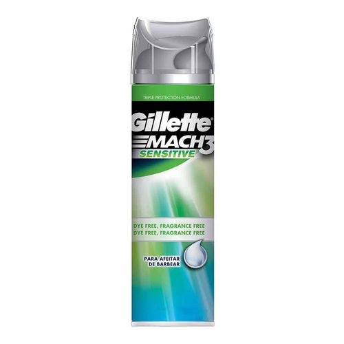 Gel de Barbear Gillette Mach3 Sensitive 198g Gel de Barbear Gillette Mach3 Sensitive 198g
