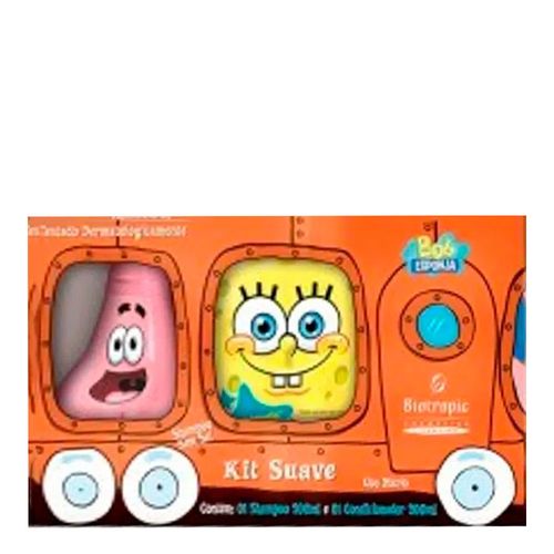 Kit Shampoo + Condicionador Bob Esponja + Suave 200ml Kit Shampoo + Condicionador Bob Esponja + Suave 200ml
