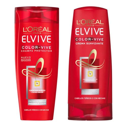 Kit Shampoo + Condicionador Elseve Color-Vive 400ml Kit Shampoo + Condicionador Elseve Color-Vive 400ml