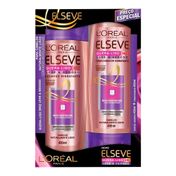 Kit Shampoo + Condicionador Elséve Queratina Leve e Sedosos 400ml