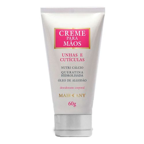 Creme para Mãos, Unhas e Cutículas Mahogany 60g Creme para Mãos, Unhas e Cutículas Mahogany 60g
