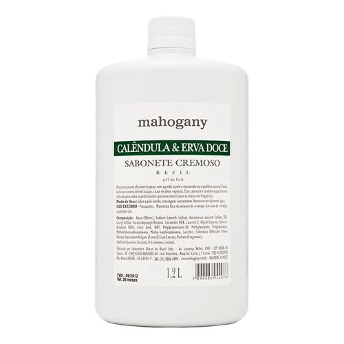 Sabonete Líquido Refil Calêndula e Erva Doce Mahogany 1,2 L Sabonete Líquido Refil Calêndula e Erva Doce Mahogany 1,2 L